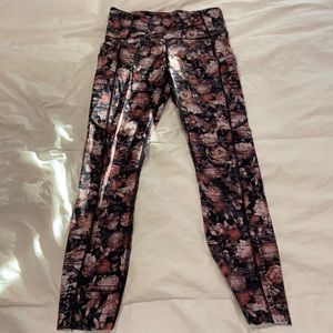 lululemon Fast & Free 25” Leggings in Rare Beautiful Floral